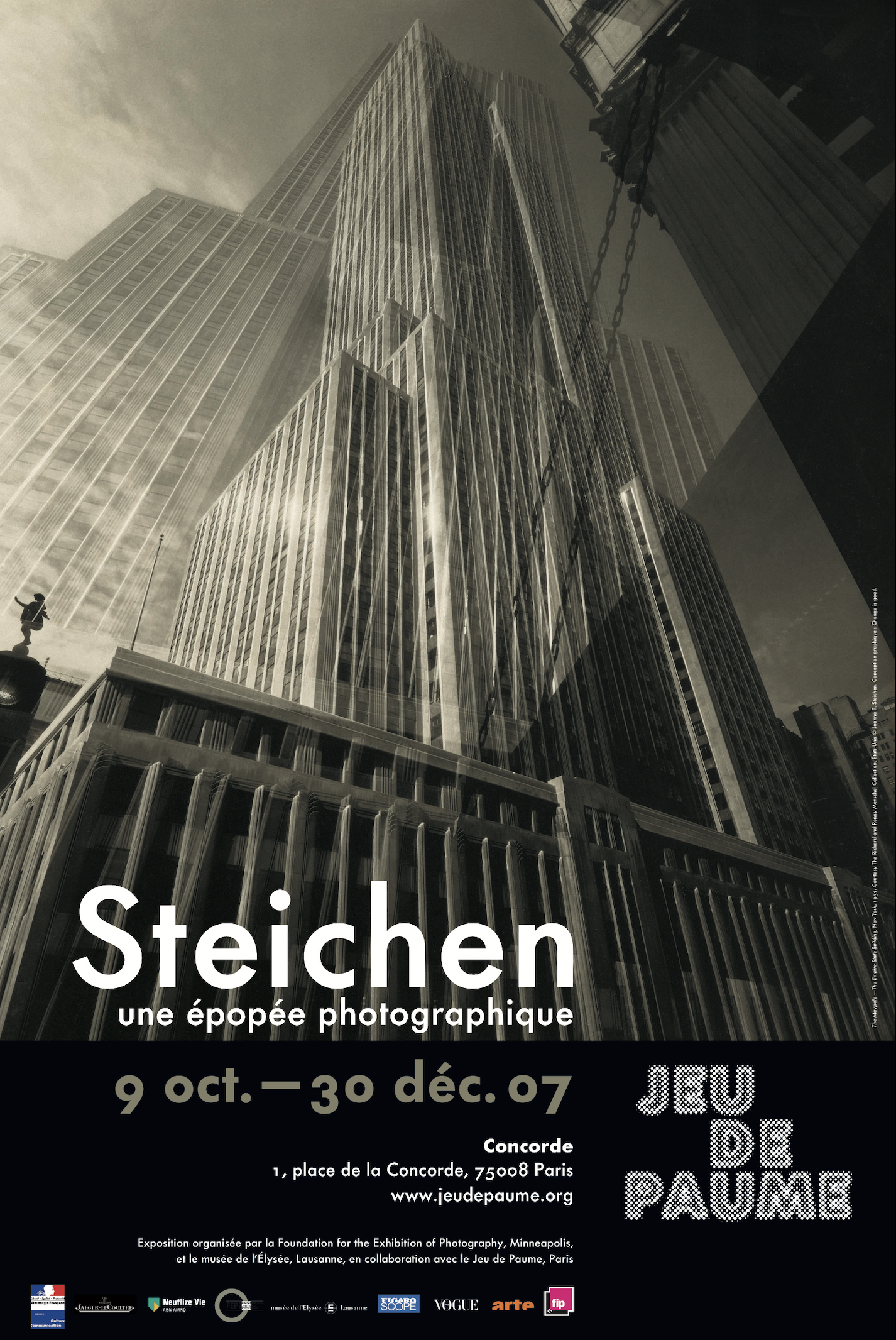 Affiche de l'exposition <em>Steichen. Une épopée photographique</em>